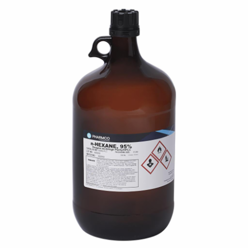 Pharmco nHexane, 95 Assay, HPLC Grade, 4 L SECO